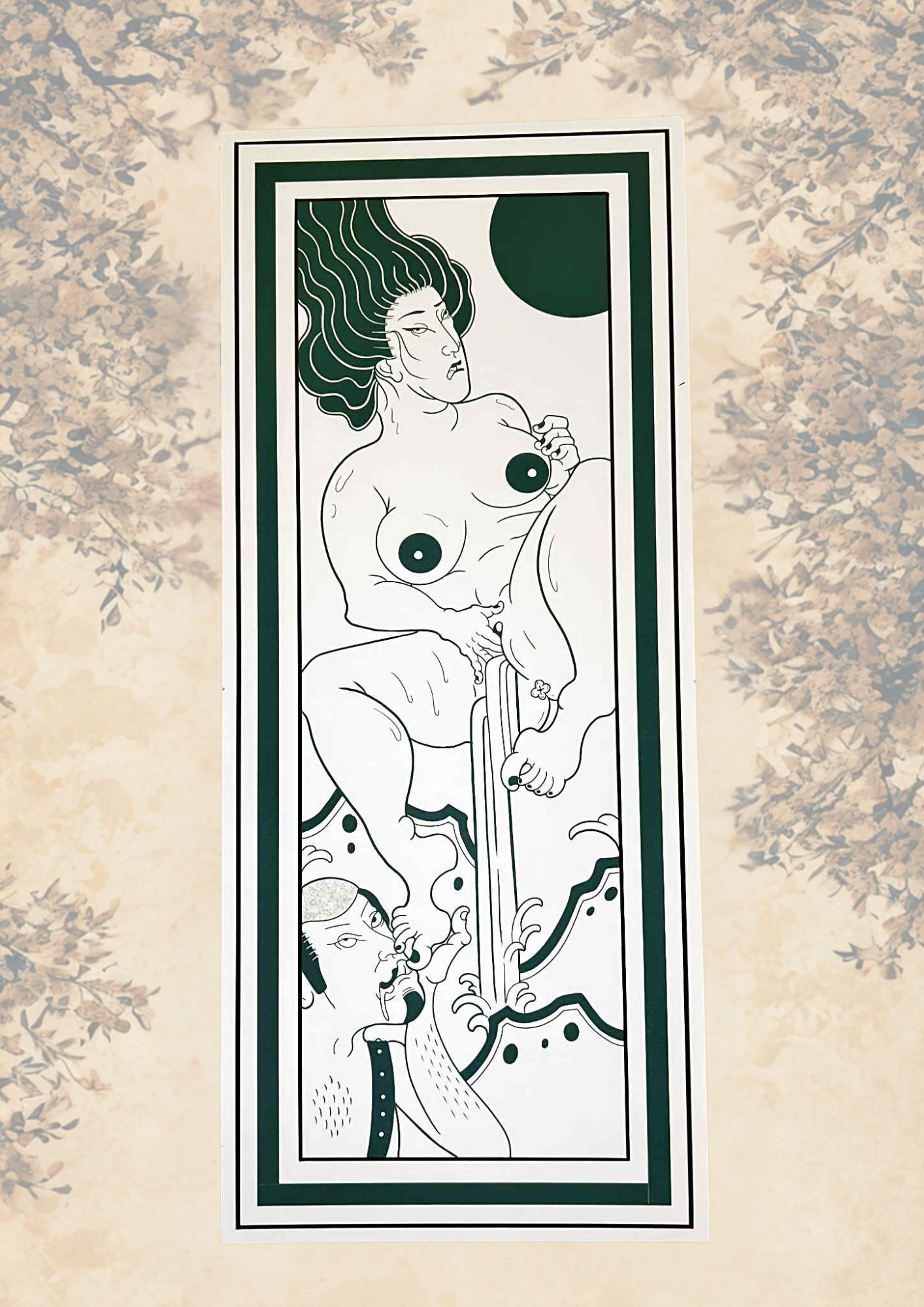 Print Shunga original de Leseb Bing