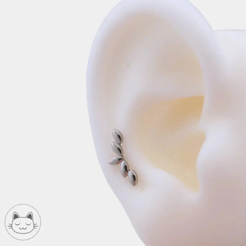 Bijou de piercing Invictus Quiet Lotus titane