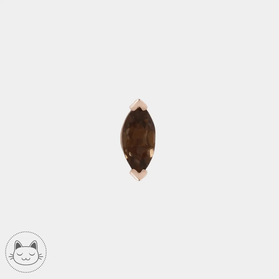 Buddha Jewelry - Zuri - Quartz fumé - Kawaii Place piercing