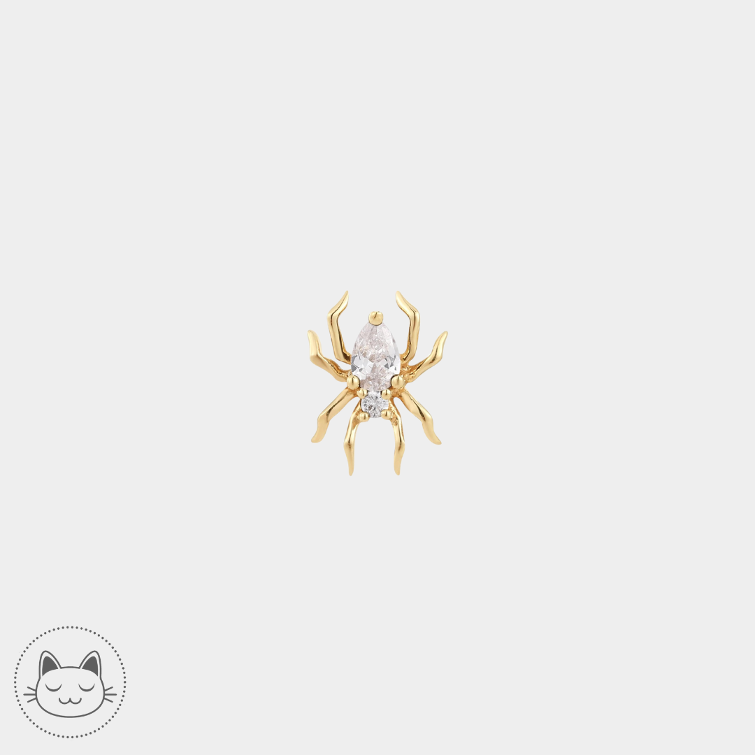 Buddha Jewelry - Arachne - Zircons blancs Or Jaune