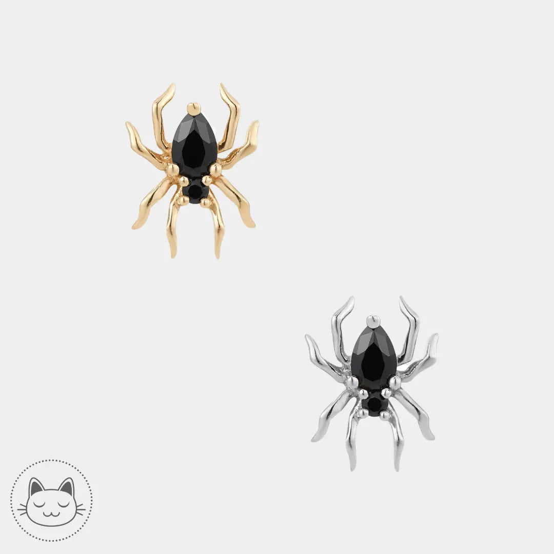 Buddha Jewelry - Arachne - Zircons Noirs - Kawaii Place piercing