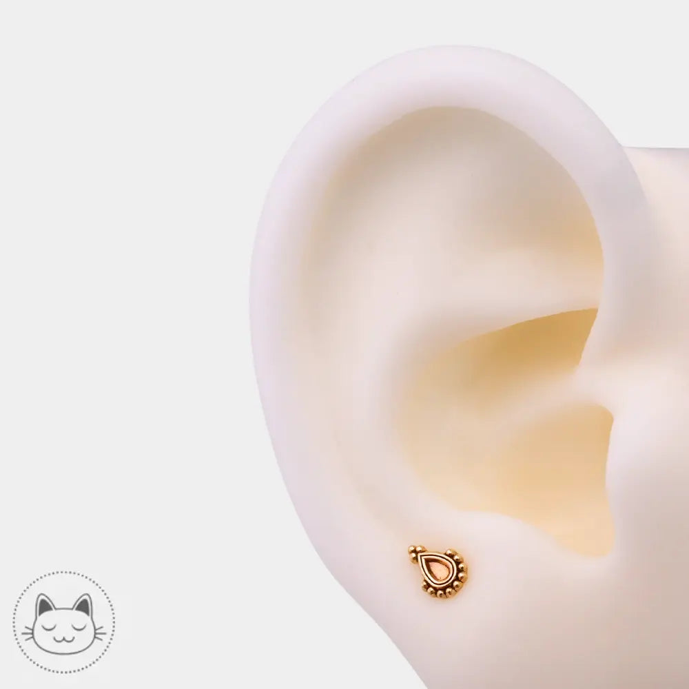 Bijou or jaune 14K Sacred Symbols NSD26 vue détaillée