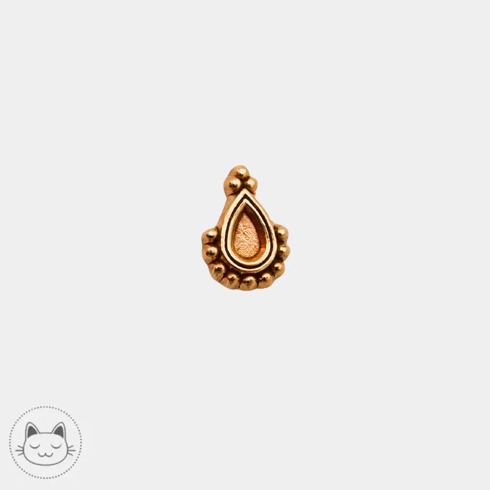 Bijou Sacred Symbols NSD26 en or jaune 14K pour piercing