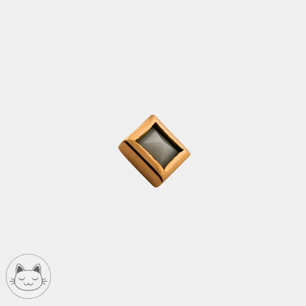 Bijou or jaune 14K pierre de lune Sebastienne