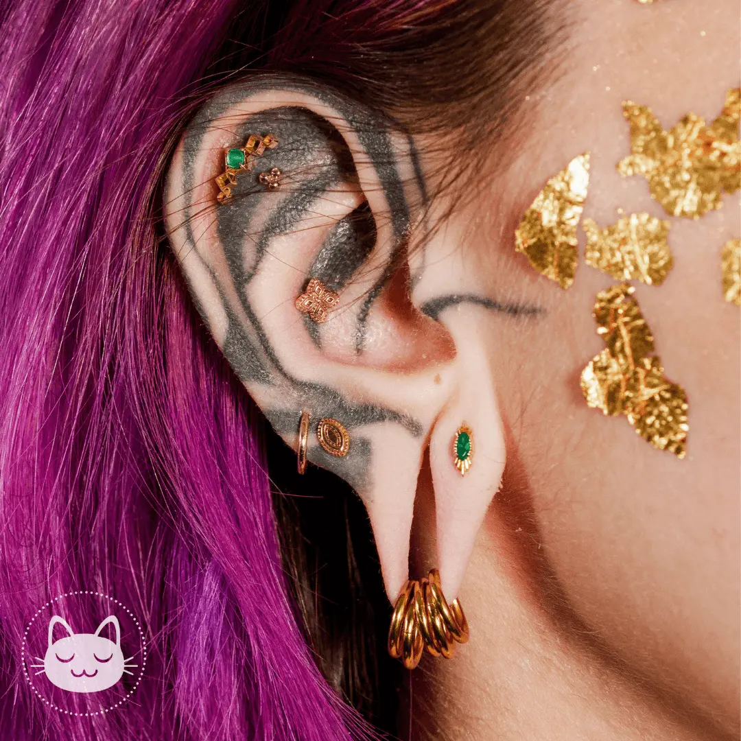 Sacred Symbols - NS048 - Or jaune - Kawaii Place piercing