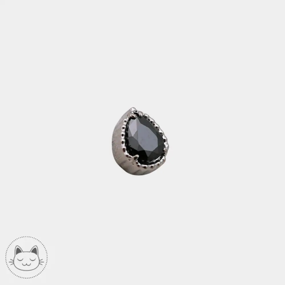 Bijou de piercing Invictus Dark Milgrain Pear doré ou argenté