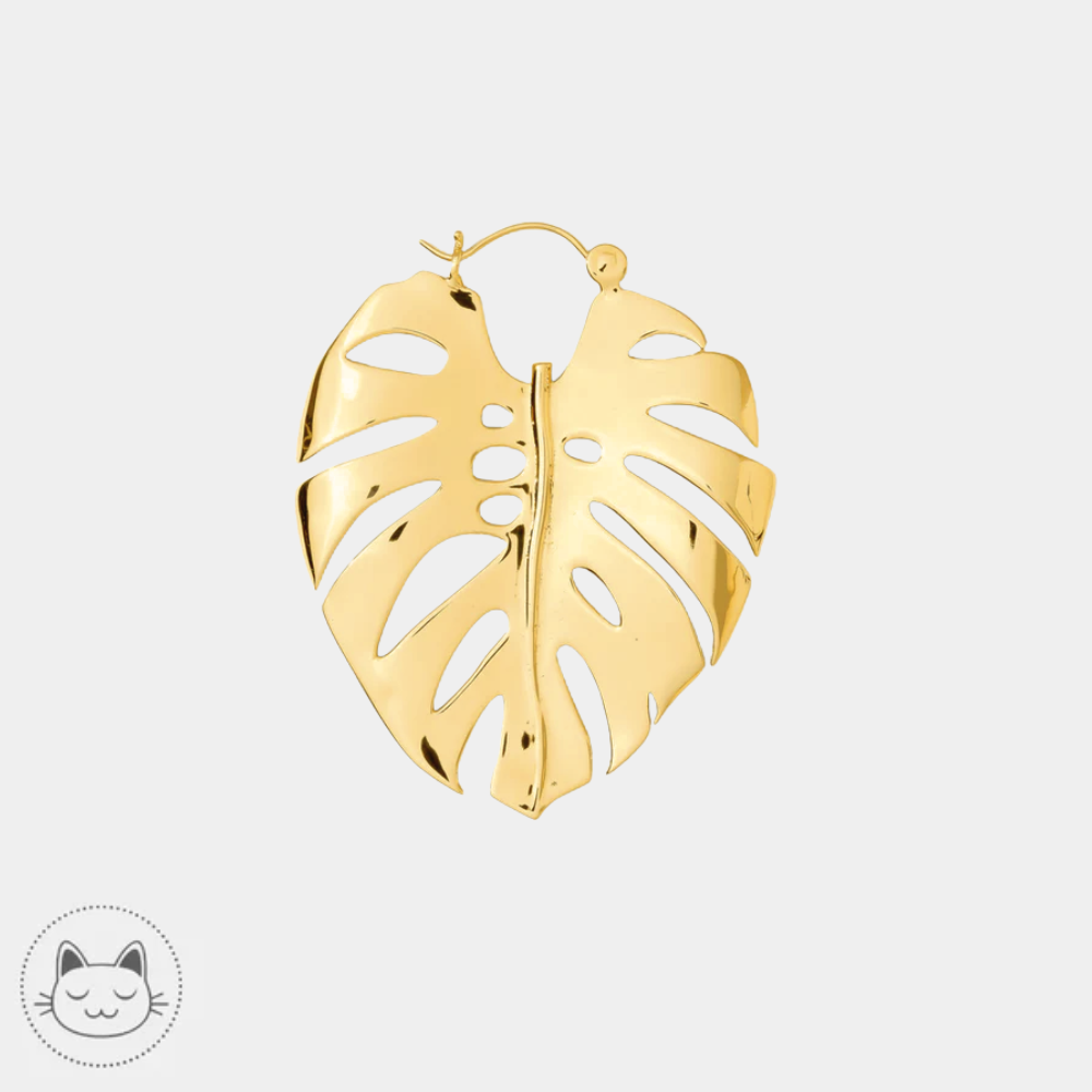 Tawapa Monstera Hoop 60mm piercing Lille Kawaii Place