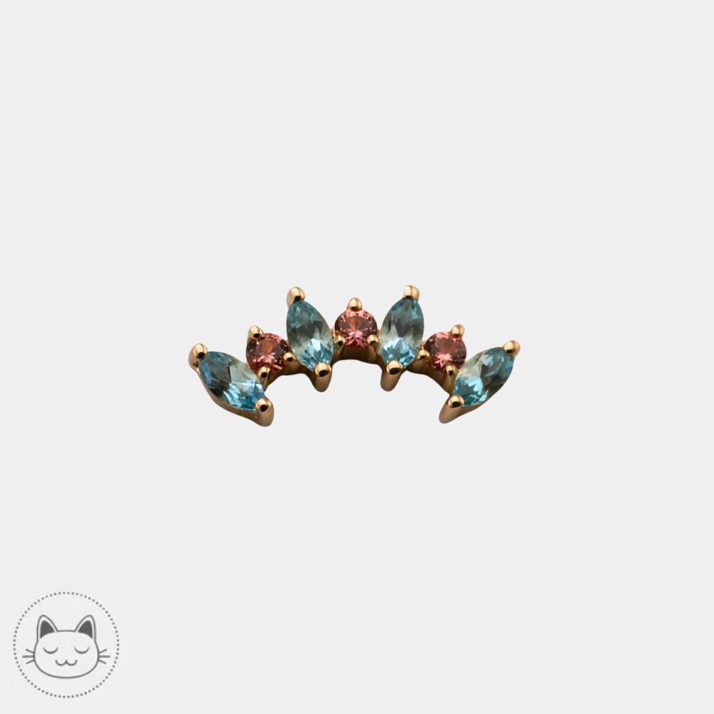 BVLA - Tiny 7 Sara - Swiss topaz & Saphir champagne