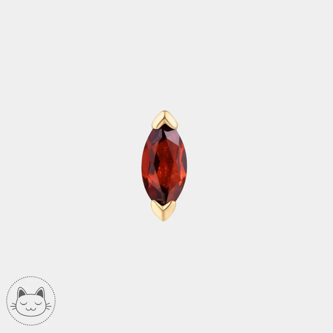 Bijou Zuri avec pierre grenat – Buddha Jewelry