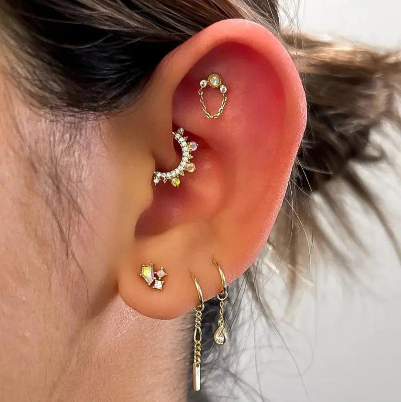 Buddha Jewelry - Halston - Opale blanche - Kawaii Place piercing