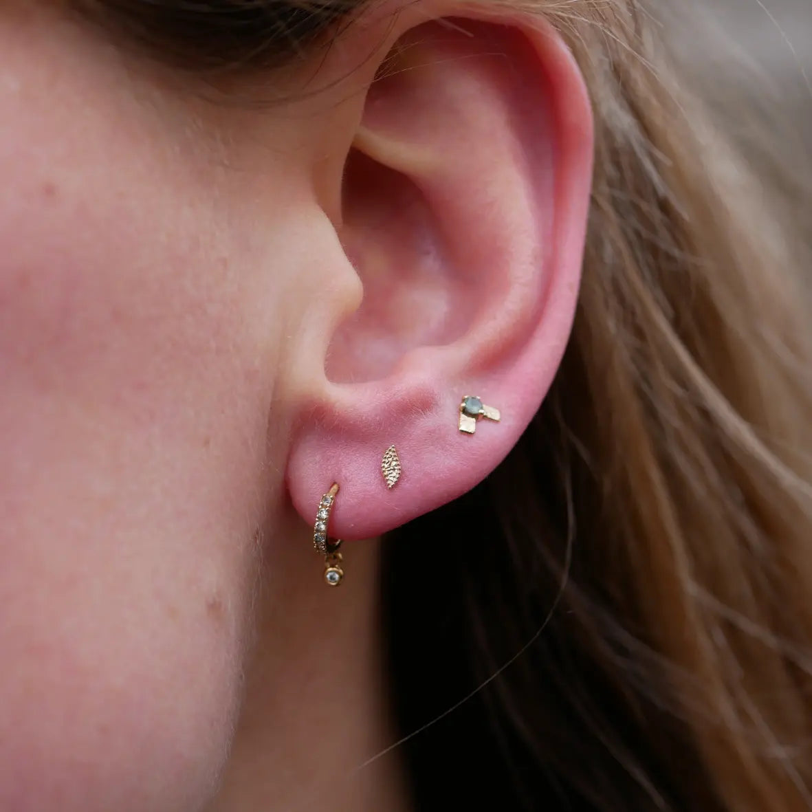 Buddha Jewelry - Wisp - Or jaune ou or blanc Kawaii Place piercing