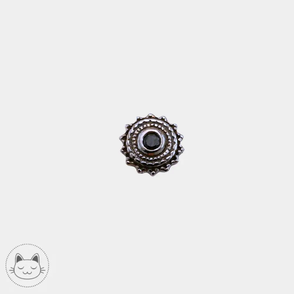 BVLA - Afghan - Or blanc et Diamant noir - Kawaii Place piercing