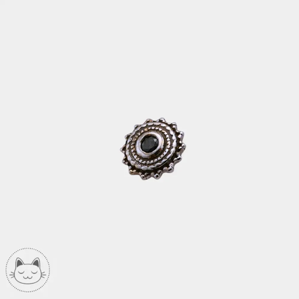 BVLA - Afghan - Or blanc et Diamant noir - Kawaii Place piercing