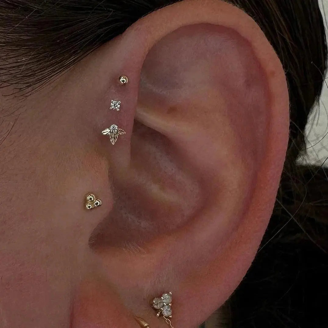 Buddha Jewelry - Gratitude - Zircon Blanc - Kawaii Place piercing