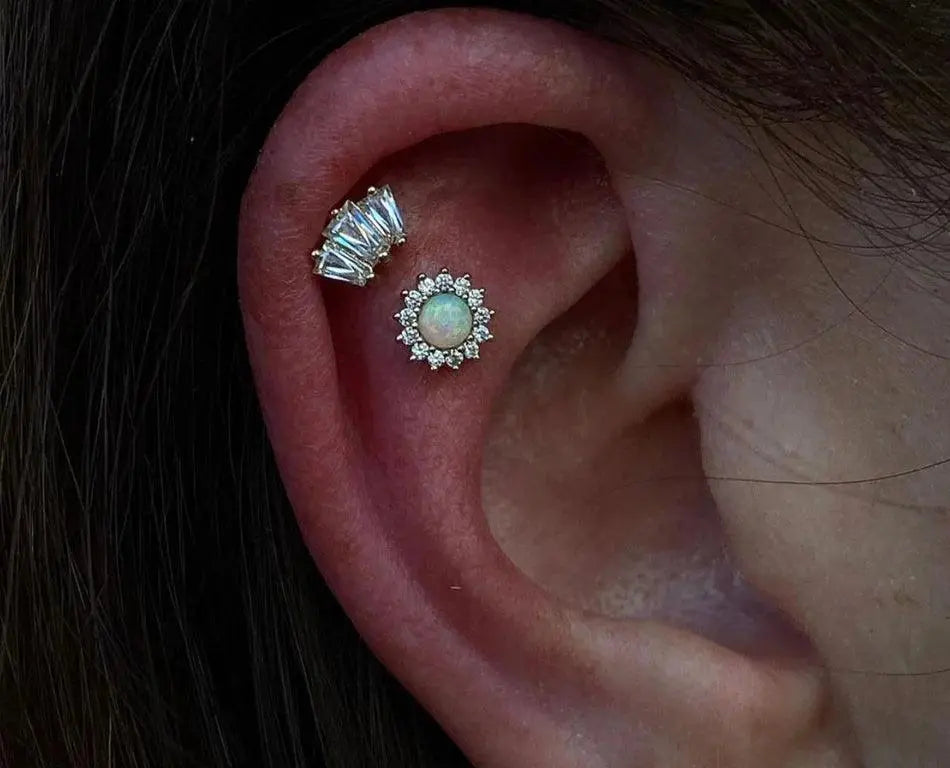 Buddha Jewelry - Gemma Trios - Swarovski - Kawaii Place piercing