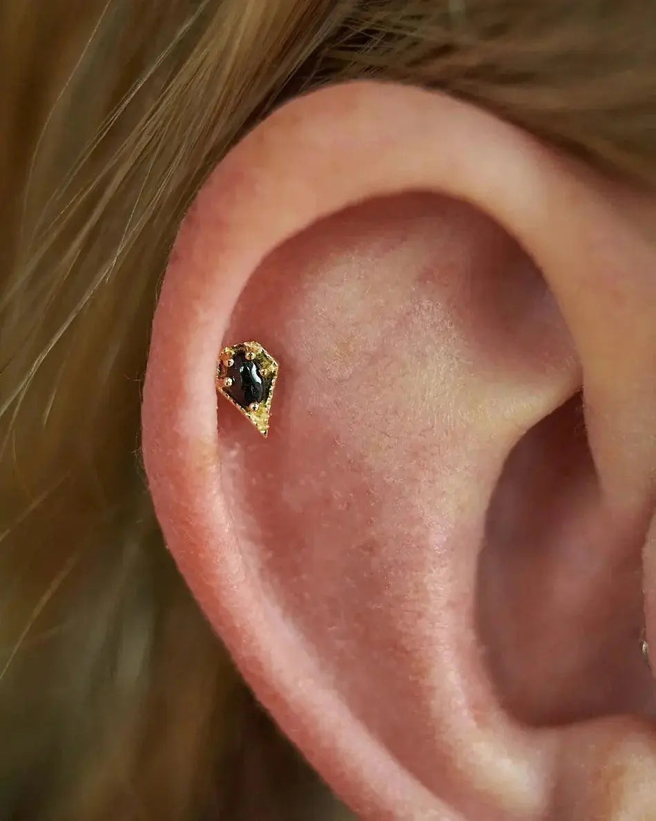 Buddha Jewelry - Cadence- Spinelle noire - Kawaii Place piercing