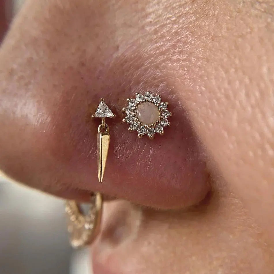 Buddha Jewelry - Saint - Or jaune et Zircon blanc - Kawaii Place piercing