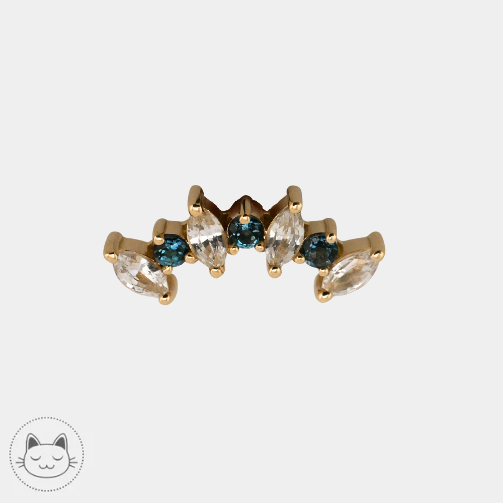 BVLA - Tiny 7 Sara - Saphir blanc & Topaze bleue