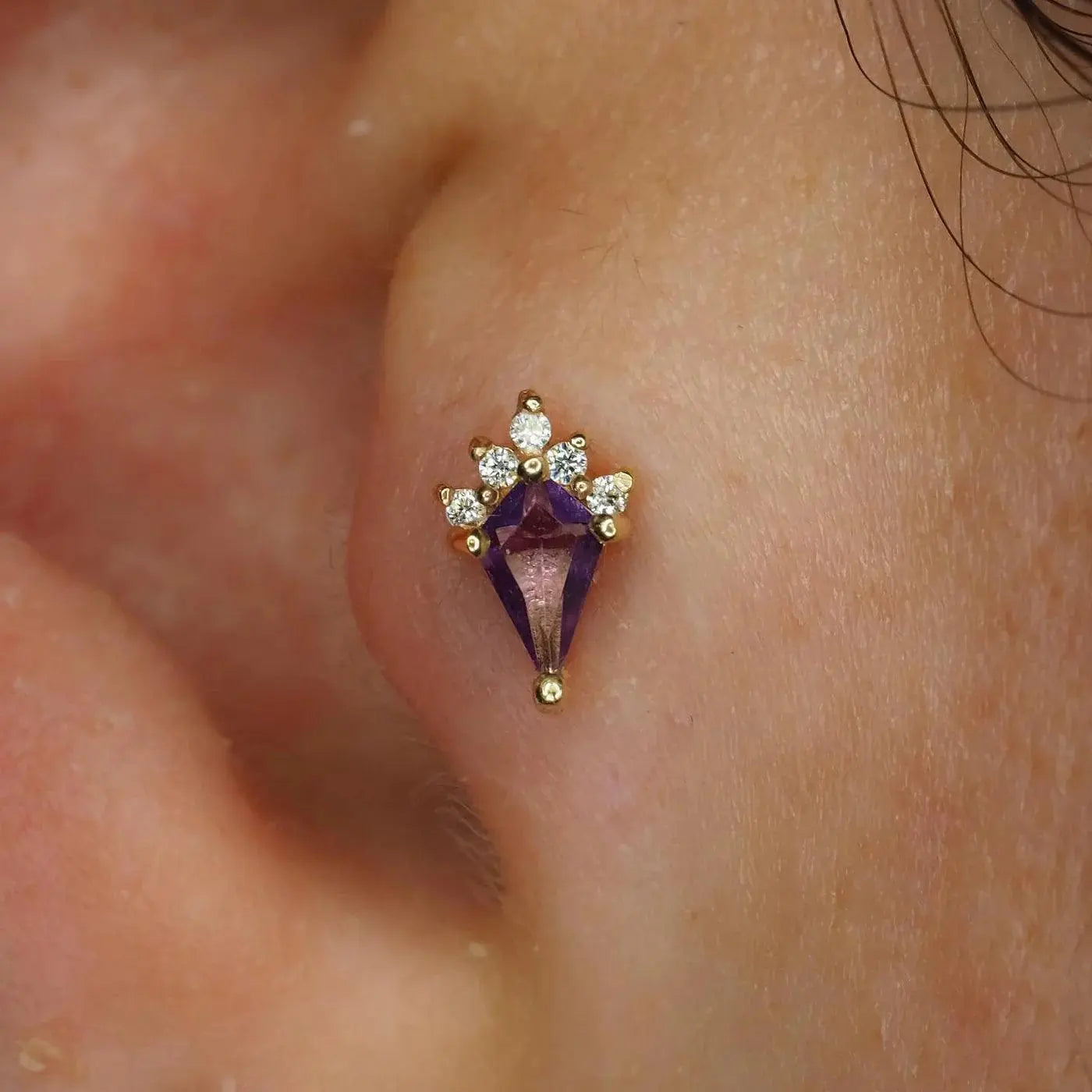 Buddha Jewelry - Noble - Amethyst - Kawaii Place piercing