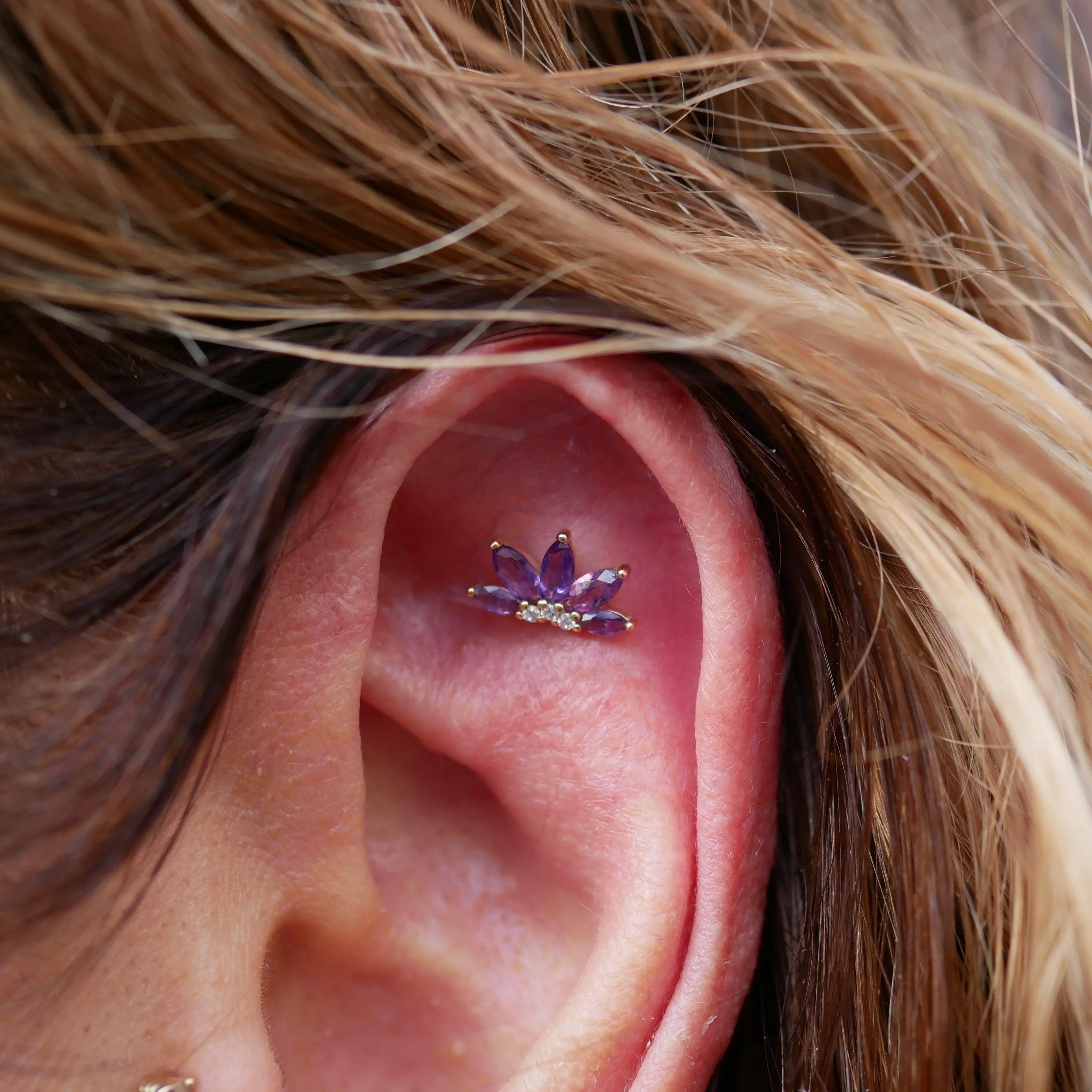 Buddha Jewelry - Valentina - Améthyste Kawaii Place piercing