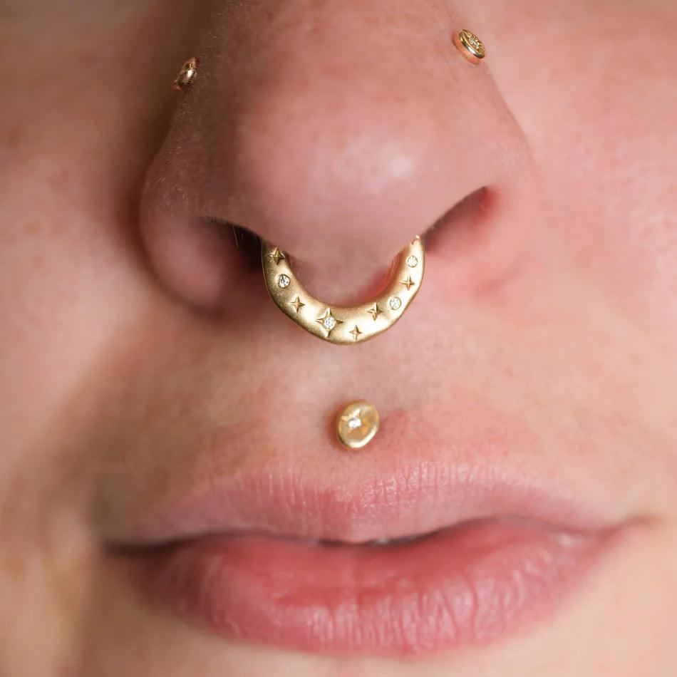 Buddha Jewelry - Wishful Thinking - Or jaune et Zircons blancs - Kawaii Place piercing