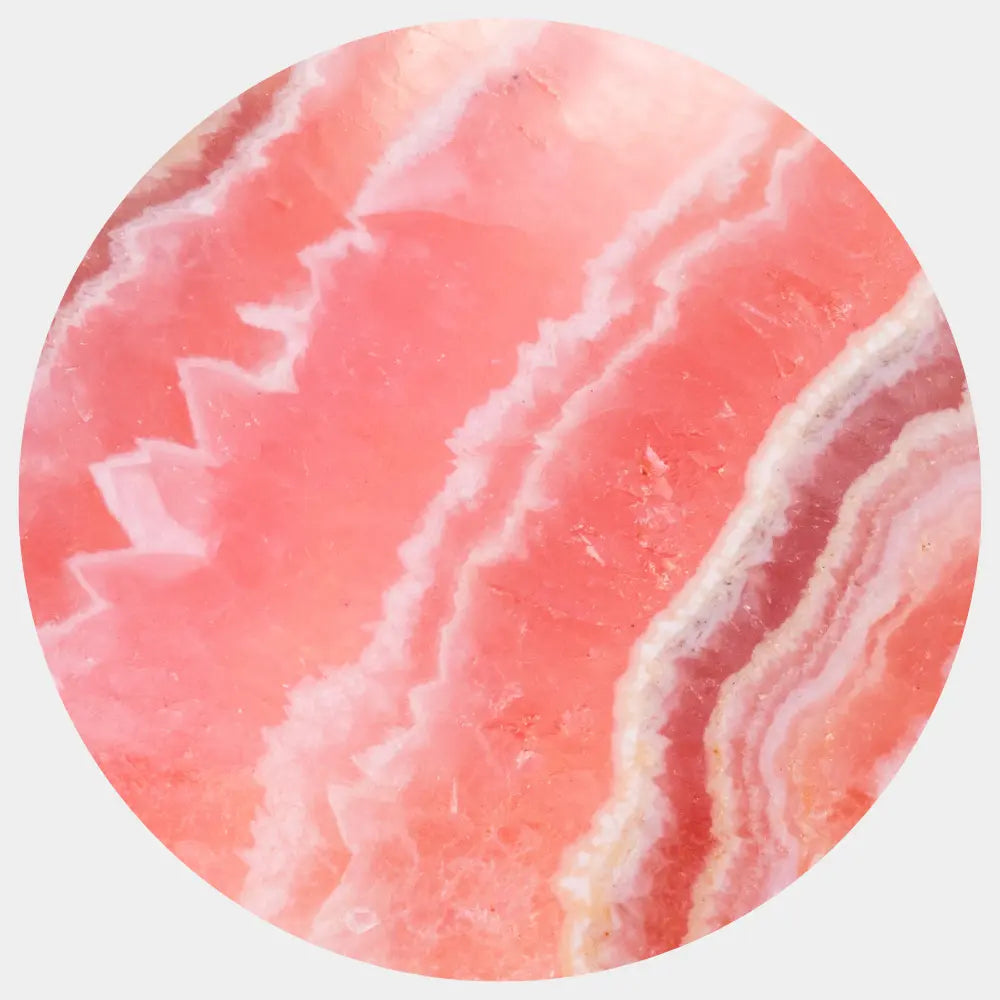 pierre de type rhodochrosite rose