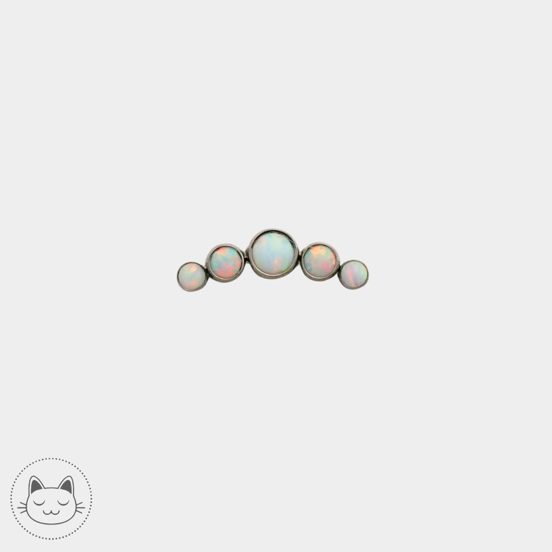 LeRoi - 6t - Titane et opalines. Kawaii Place piercing