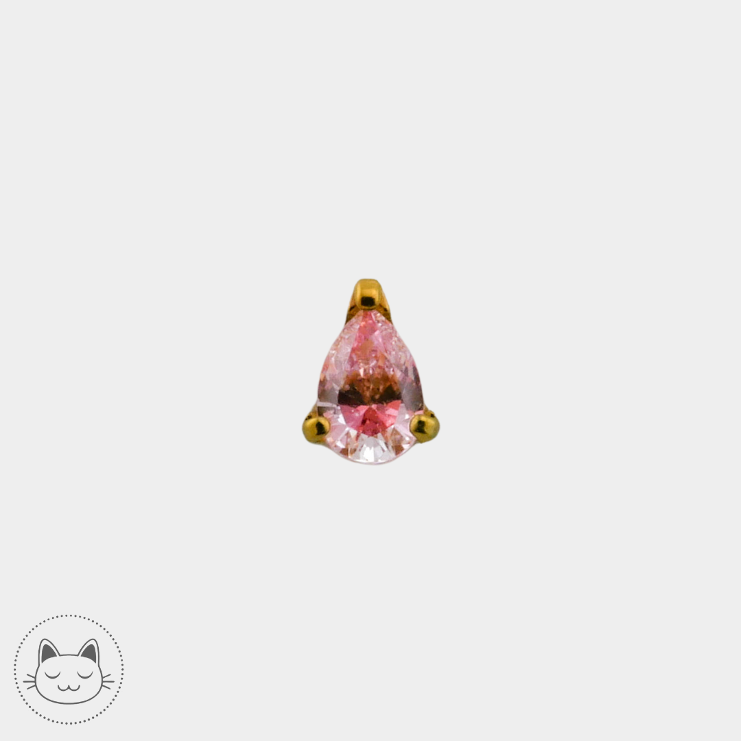 NeoMetal - Prong Goutte - Zircon Rose.