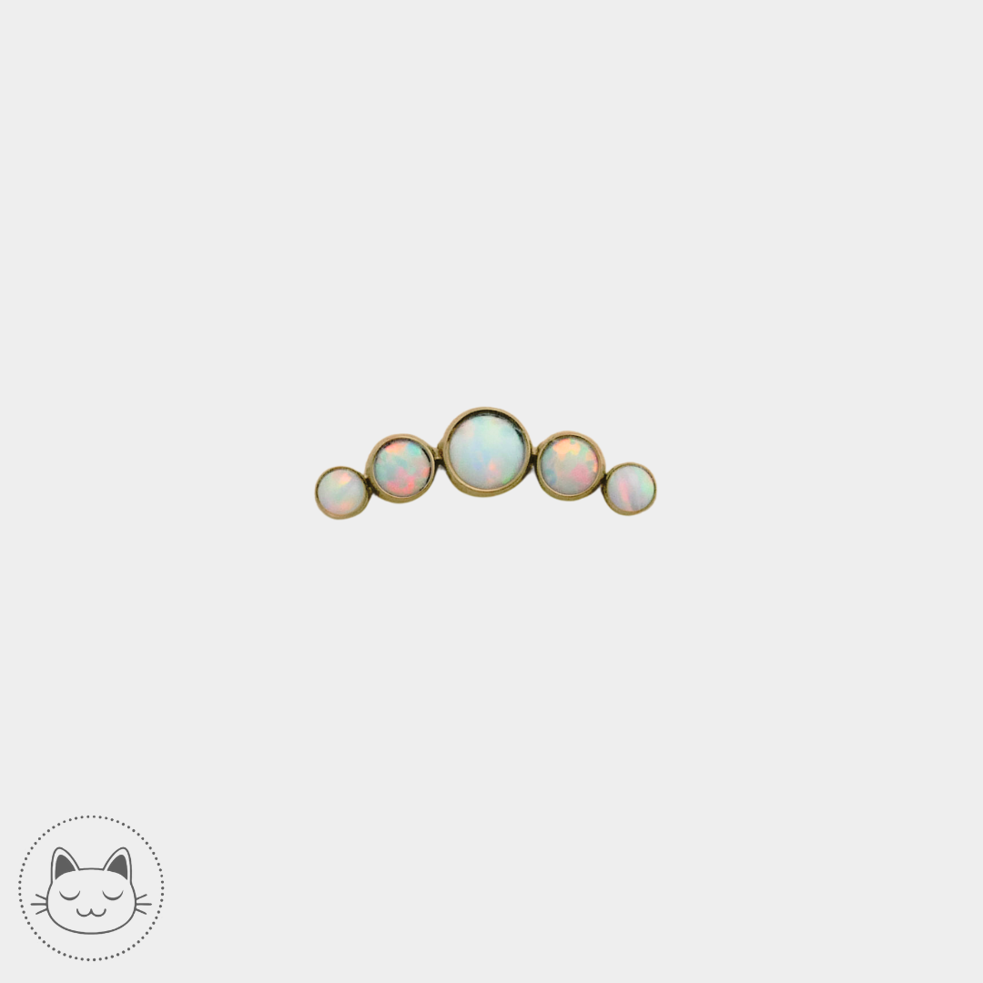 LeRoi - 6t - Titane et opalines. Kawaii Place piercing