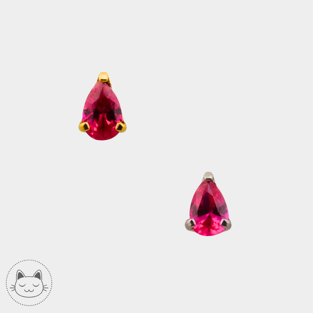 NeoMetal - Prong Goutte - Zircon Rouge.