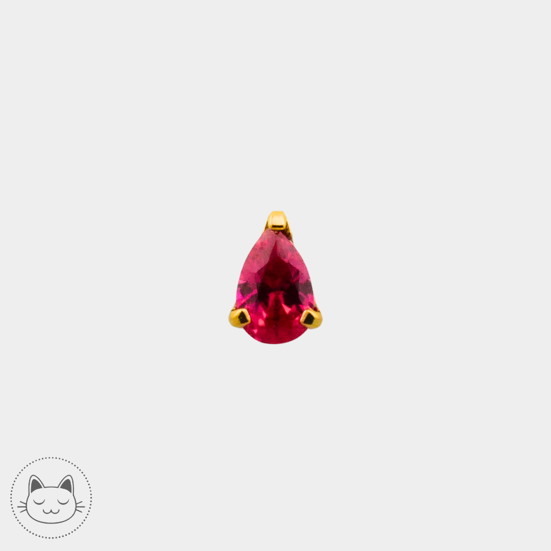 NeoMetal - Prong Goutte - Zircon Rouge.