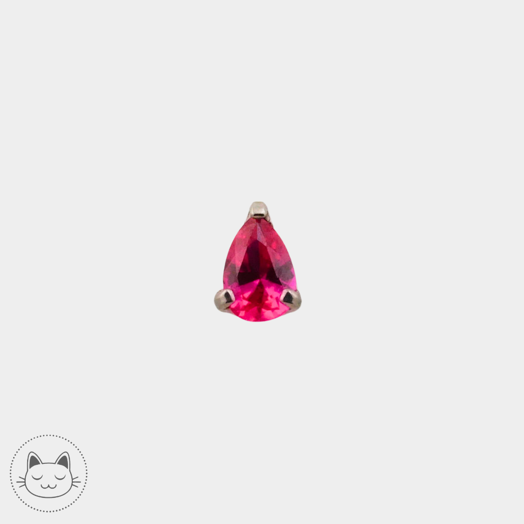 NeoMetal - Prong Goutte - Zircon Rouge.