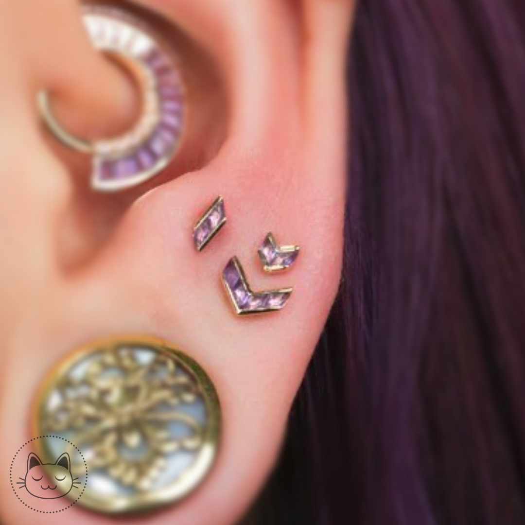 Buddha Jewelry - Joia - Améthyste Kawaii Place piercing