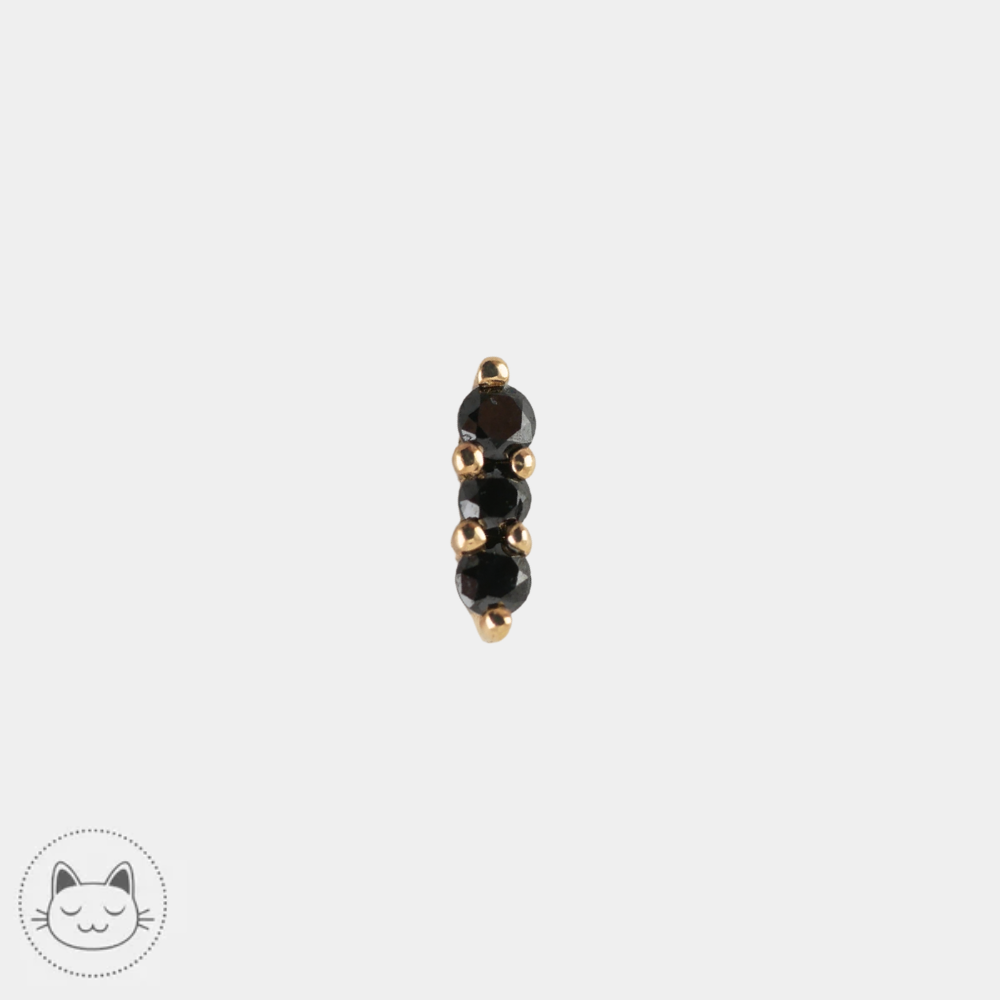 Buddha Jewelry - Mishka 3 - Or & Diamants noirs