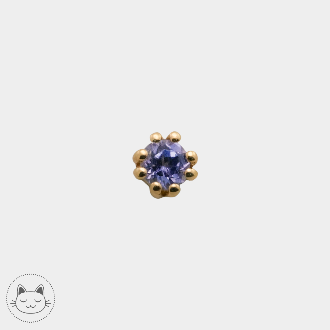Naga - Pétillon - Or jaune et tanzanite
