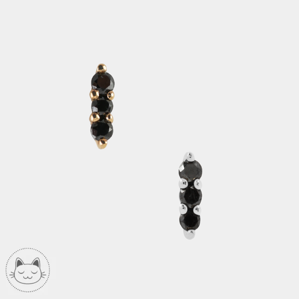 Buddha Jewelry - Mishka 3 - Or & Diamants noirs
