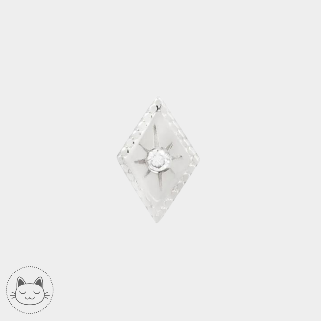 Buddha Jewelry - Etoile Genuine - Diamant blanc Or Blanc