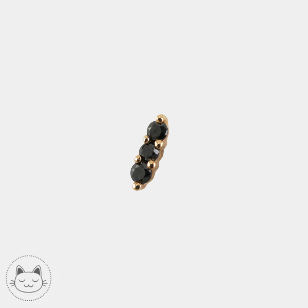 Buddha Jewelry - Mishka 3 - Or & Diamants noirs