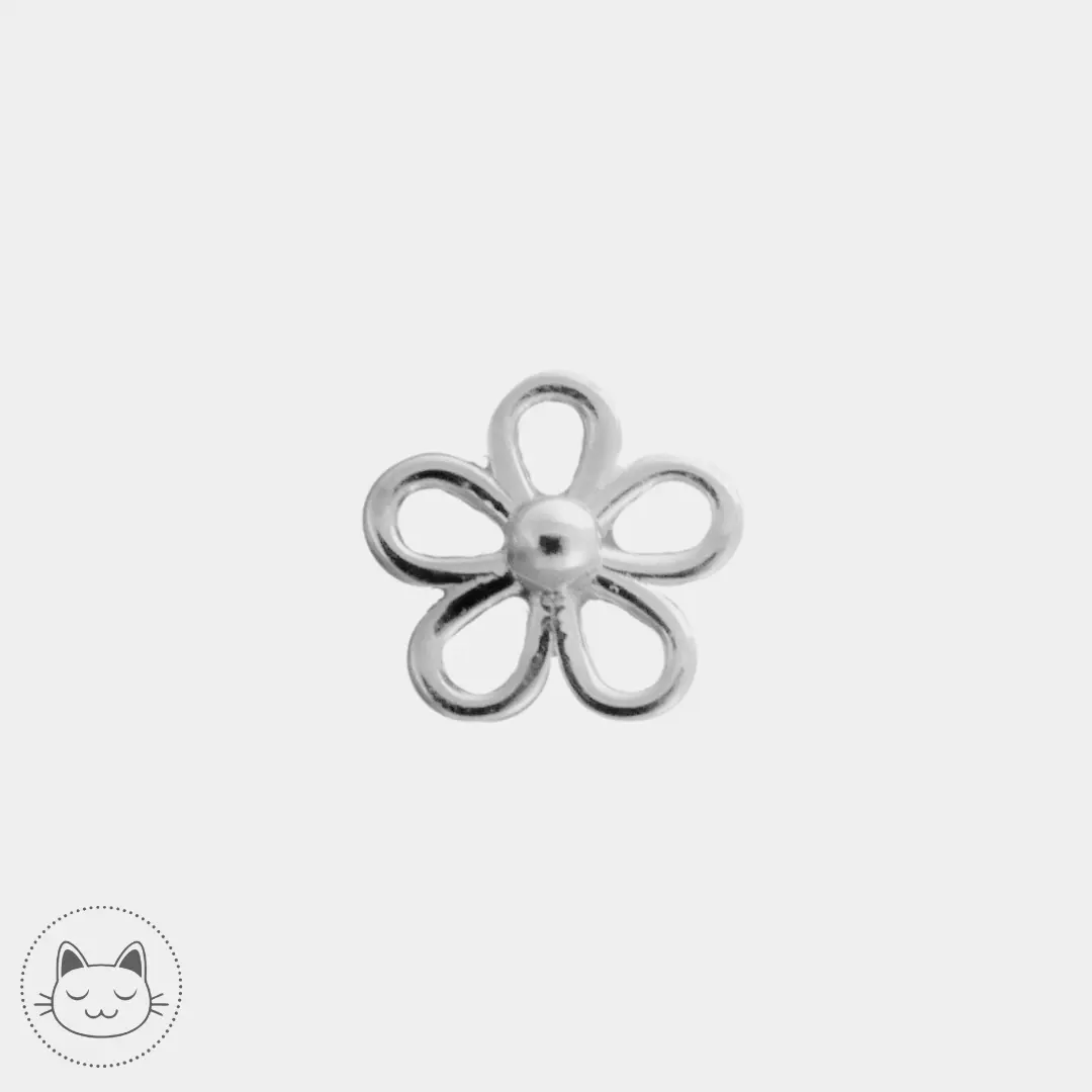 BVLA - Loopy Flower - Or Jaune, blanc ou rose Kawaii Place piercing