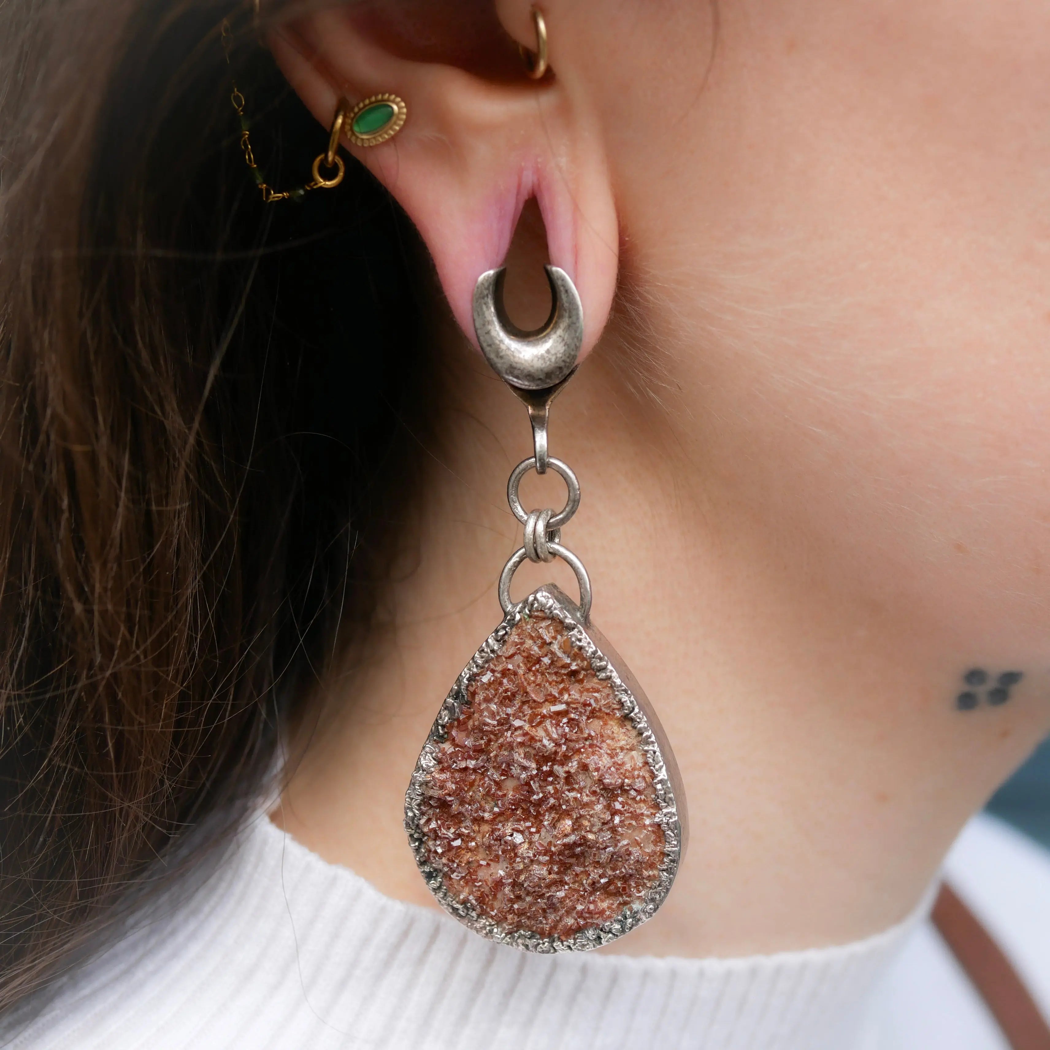 Paire de poids en laiton Kawaii Place piercing