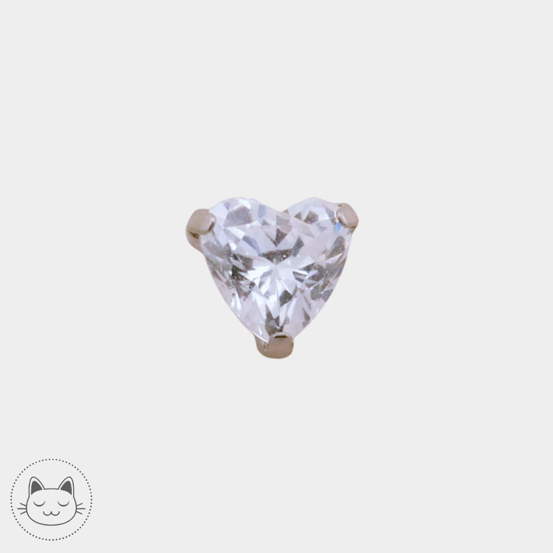 NeoMetal - Prong Drop - White Zircon.