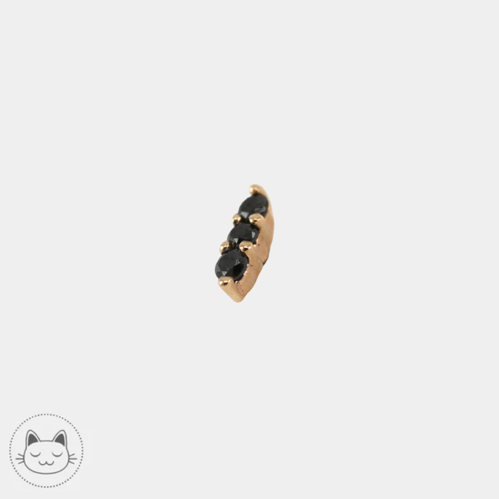 Buddha Jewelry - Mishka 3 - Or & Diamants noirs