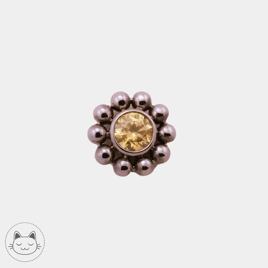 LeRoi - 11ht10 - Zircon jaune Kawaii Place piercing