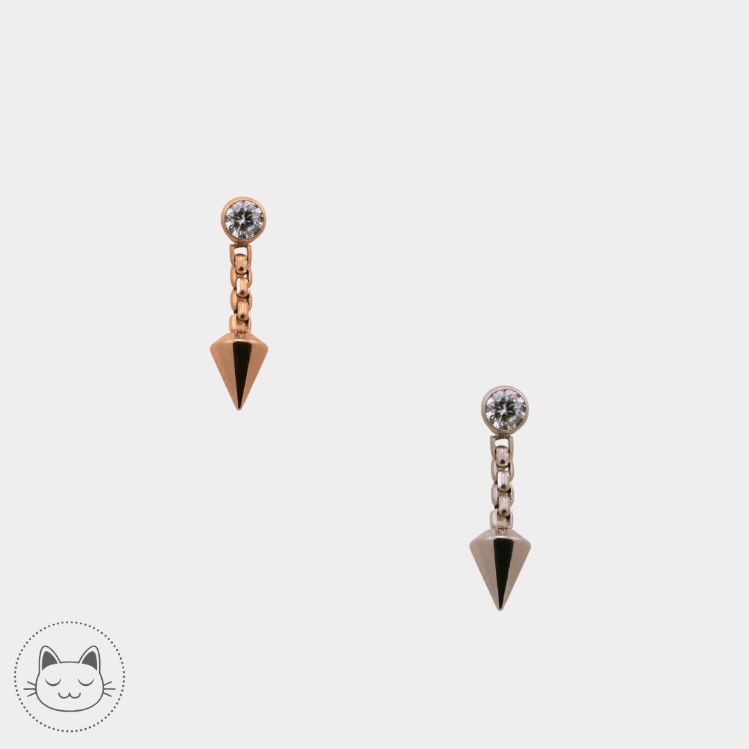 NeoMetal - Prong Drop - Champagne Zircon