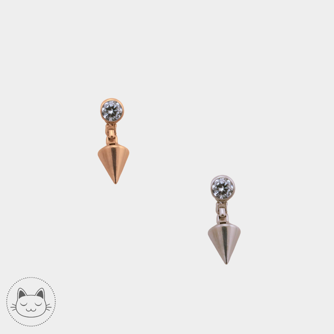 NeoMetal - Prong Drop - Champagne Zircon