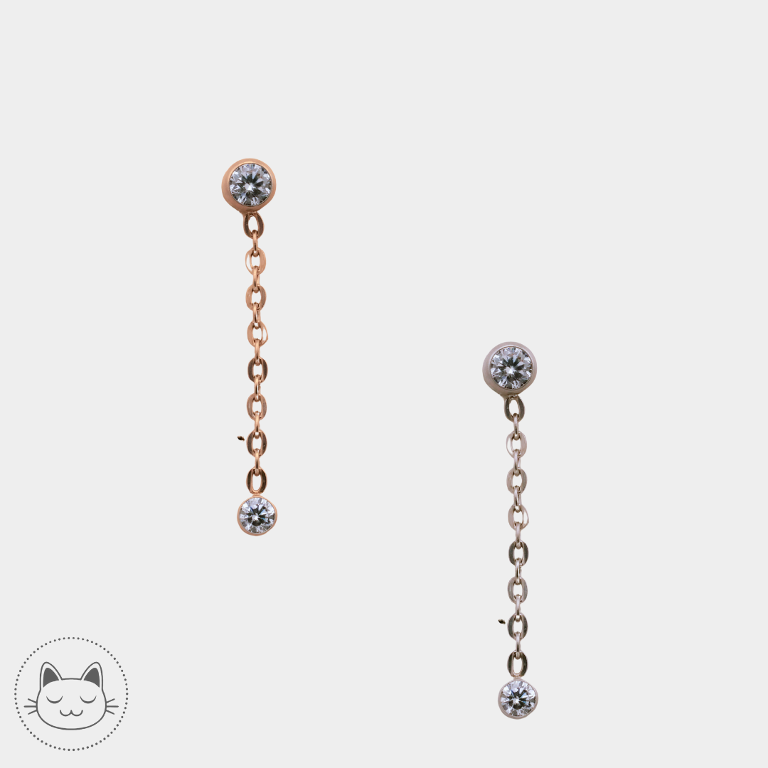 NeoMetal - Prong Drop - Champagne Zircon