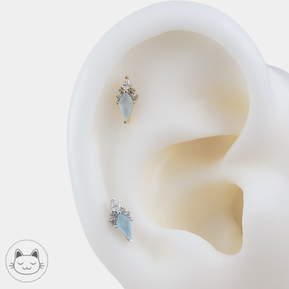 Afterglow Bijou Piercing Topaze Bleue
