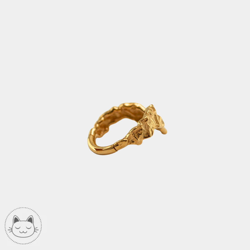Anneau de piercing NAGA Savage en or jaune 14 carats
