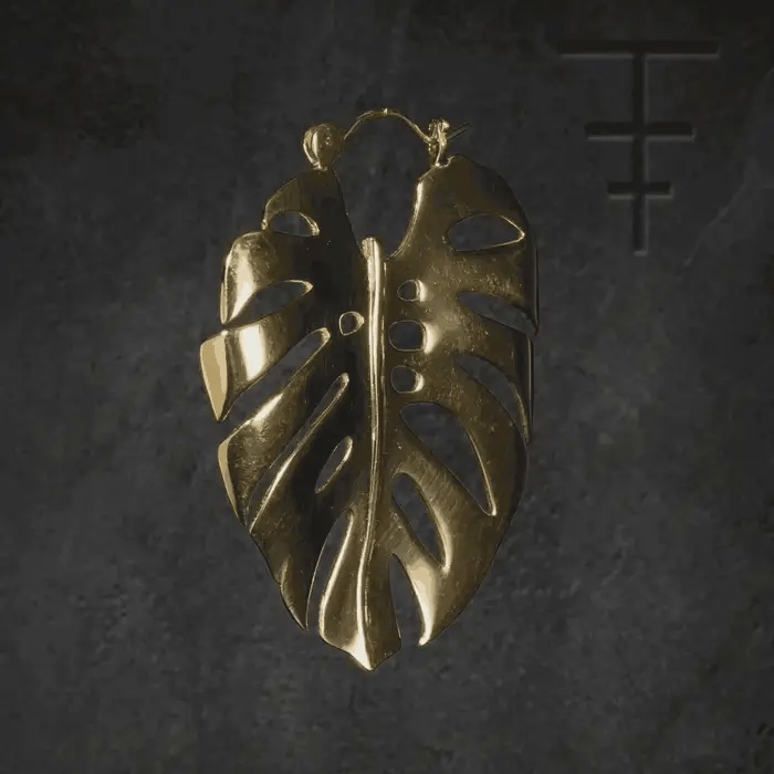 bijou statement lobe feuille monstera Lille piercing