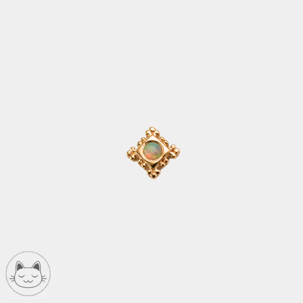 Piercing BVLA Flourish Illusion opale AAA 4 mm pour helix et tragus